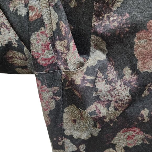 Michel Studio Pants Women's Size 2X Floral Print Straight Leg - Picture 2 of 14